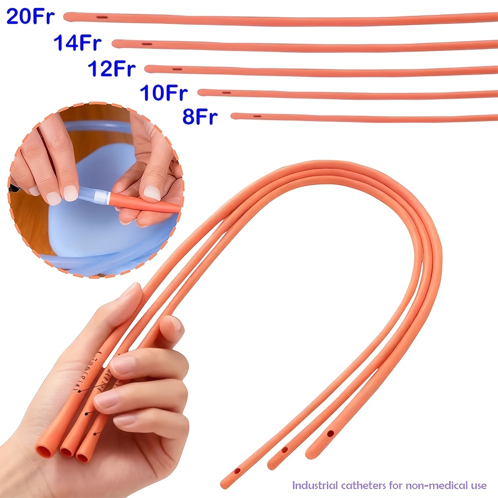 Lab Equipment - Гибкие резиновые трубки 8Fr/10Fr/12Fr/14Fr/20Fr красного цвета,