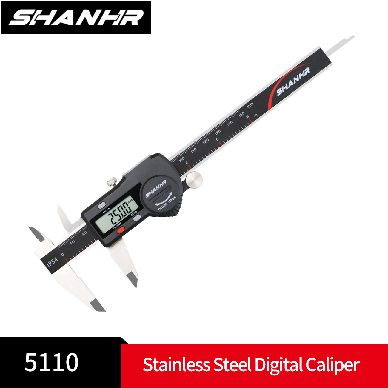 Digital Caliper 150Mm Stainless Steel - Электронный штангенциркуль SHANHR IP54 150 мм,