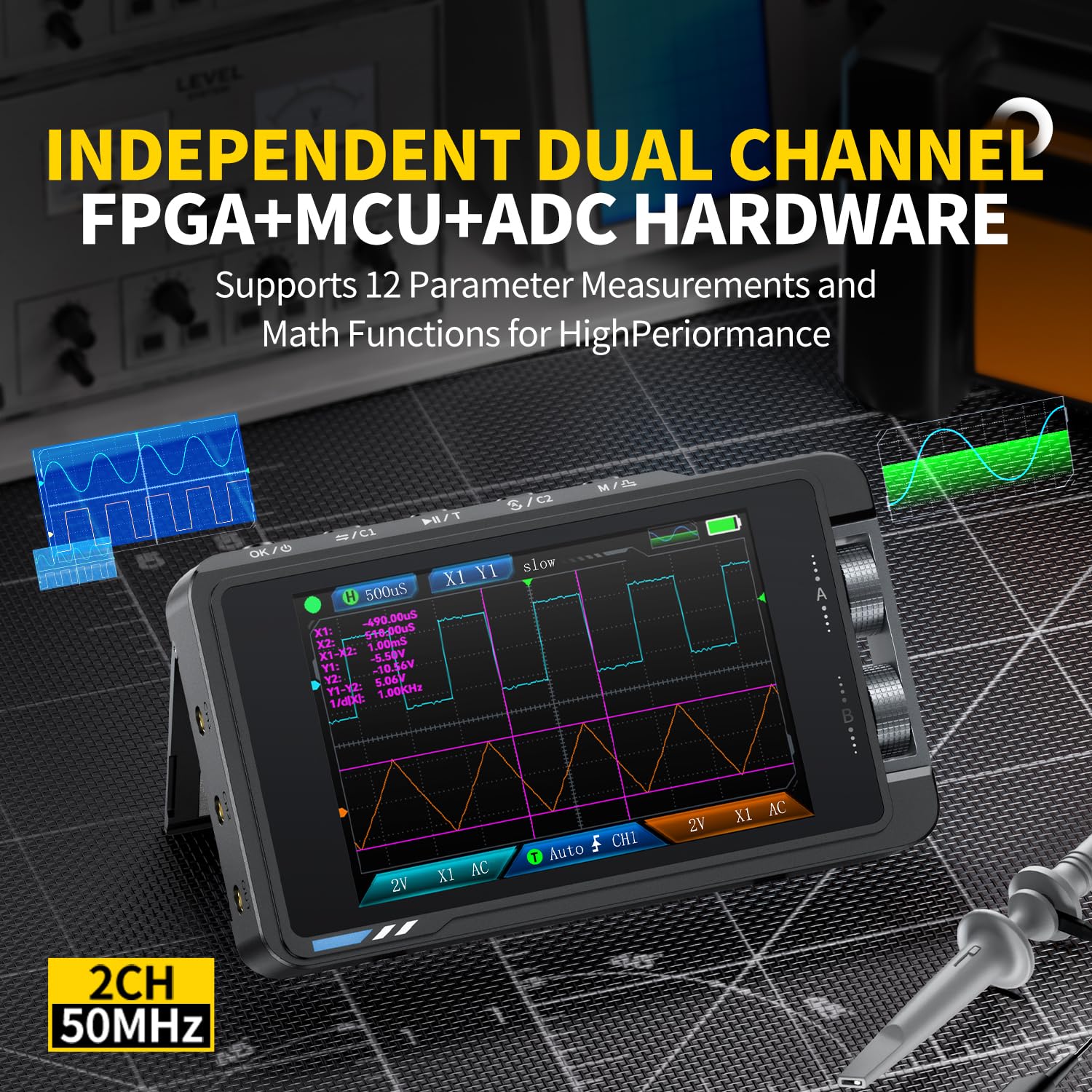 Цифровой осциллограф FNIRSI DS – обзор и цена Fnirsi Digital Oscilloscope Handheld