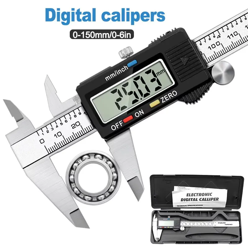 Высокоточный цифровой штангенц – обзор и цена Digital Caliper 150Mm Stainless Steel