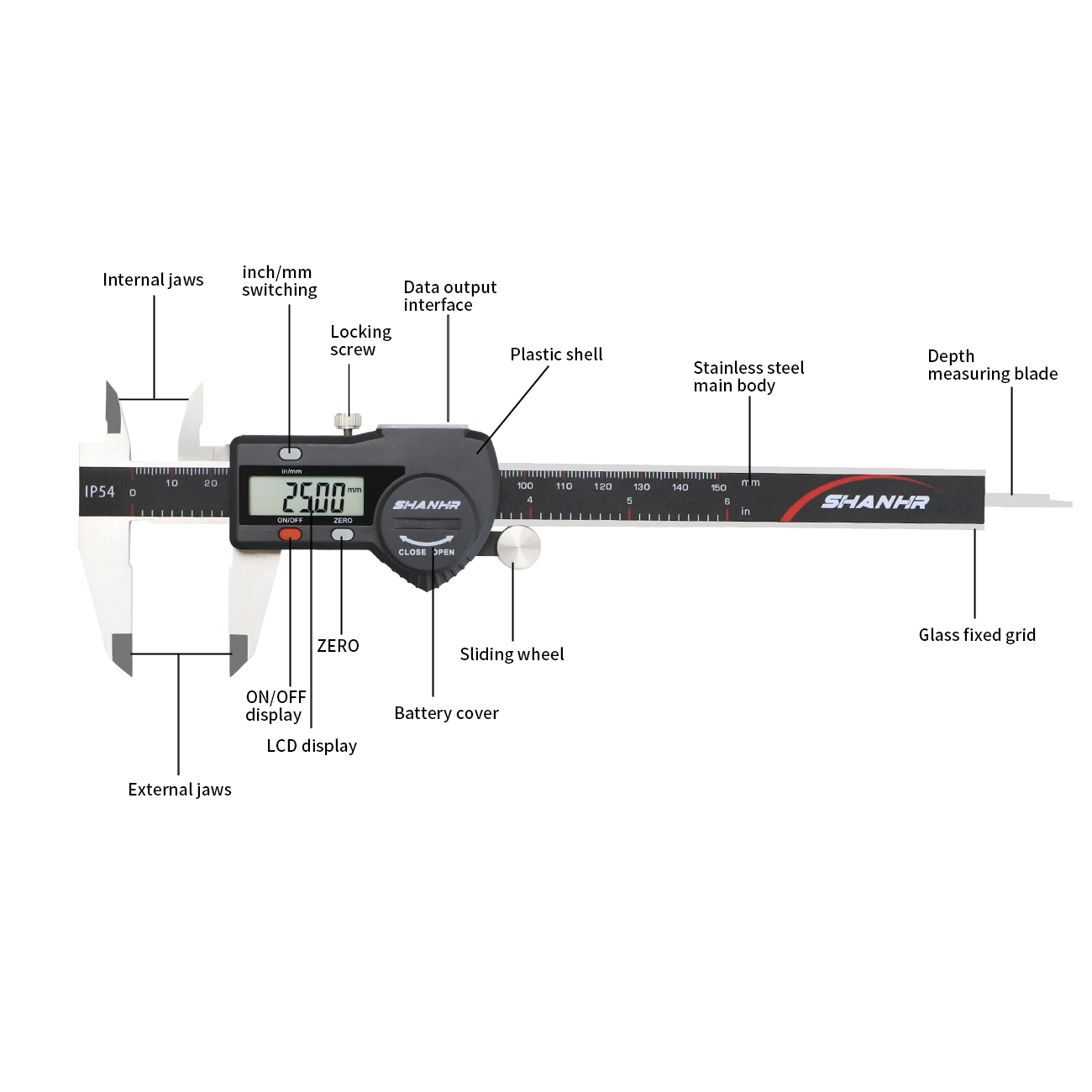Электронный штангенциркуль SHA – обзор и цена Digital Caliper 150Mm Stainless Steel