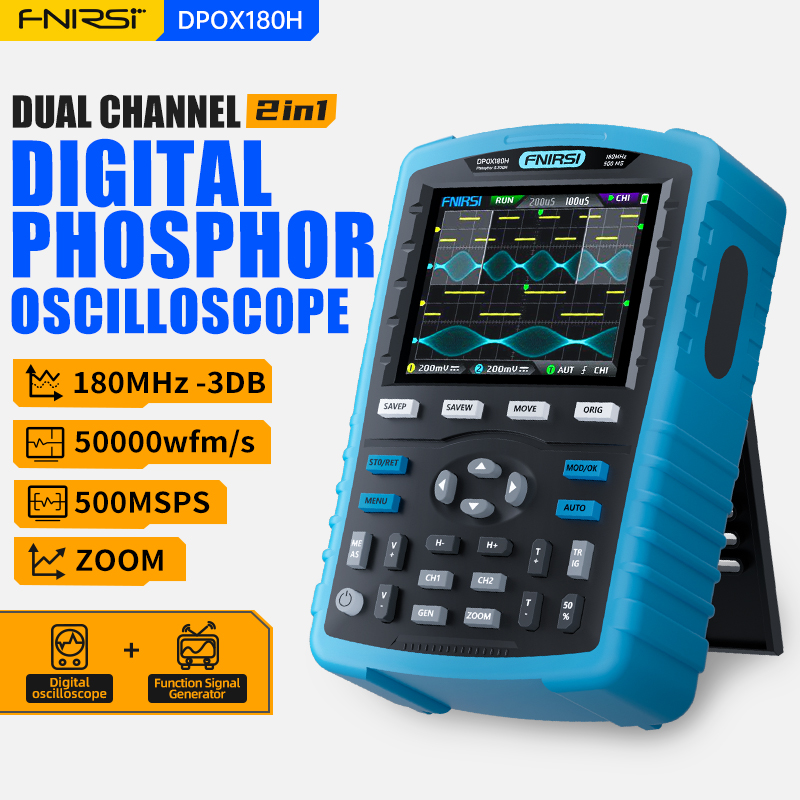 FNIRSI DPOX180H – портативный  – обзор и цена Fnirsi Digital Oscilloscope Handheld